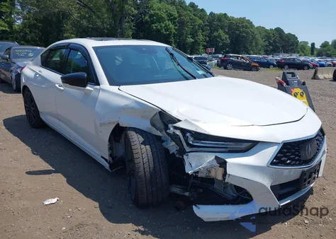 2021 Acura Tlx Technology Package z USA, uszkodzony, nr VIN 19UUB5F4XMA014346